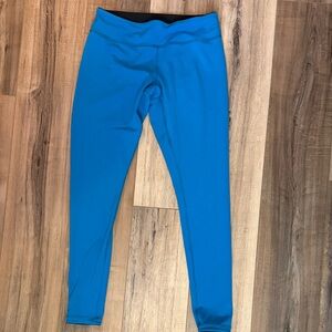 Zella Black Blue Performance Leggings reversible size medium women’s athletic